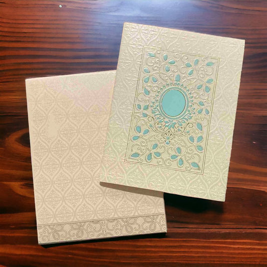 KL0131 Semi Box Paper Wedding Card-Kalash Cards