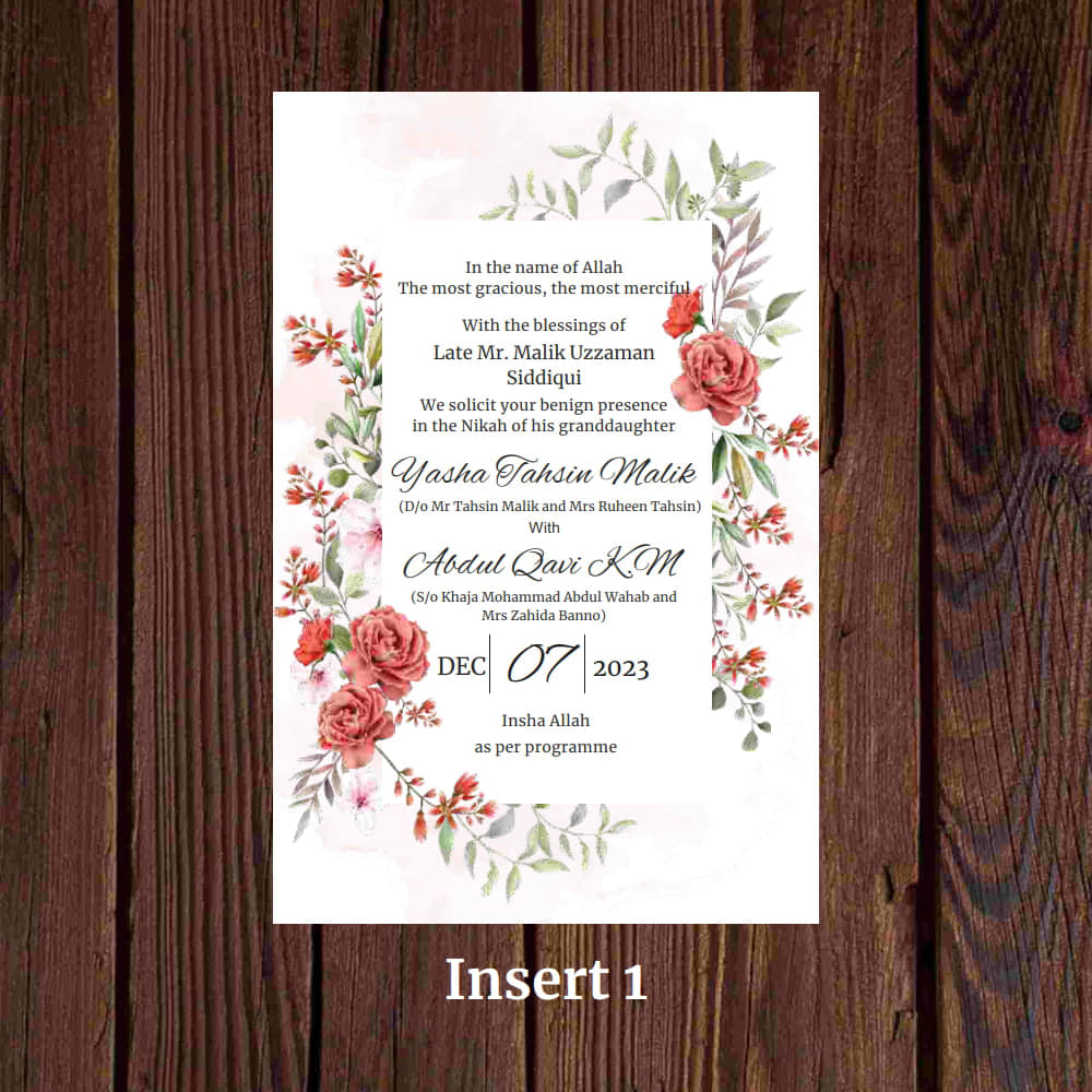 KL2101 Translucent Cover Luxury Wedding Card - Kalash Cards