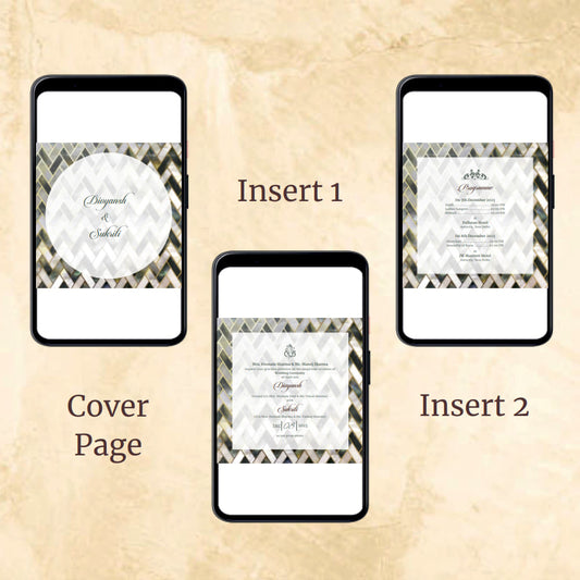 KL2108 Digital Wedding PDF Ecard - Kalash Cards