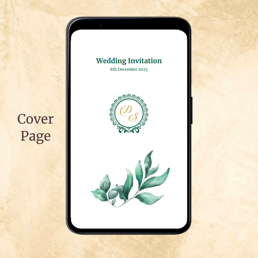 KL2121 Digital Wedding PDF Ecard - Kalash Cards