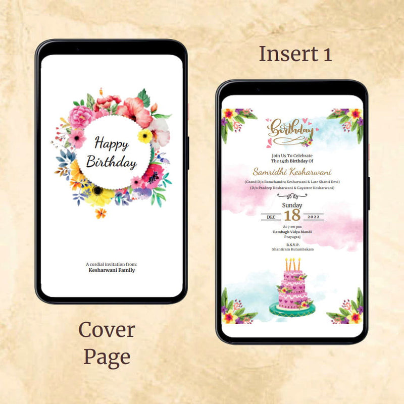 Digital PDF Birthday Ecards