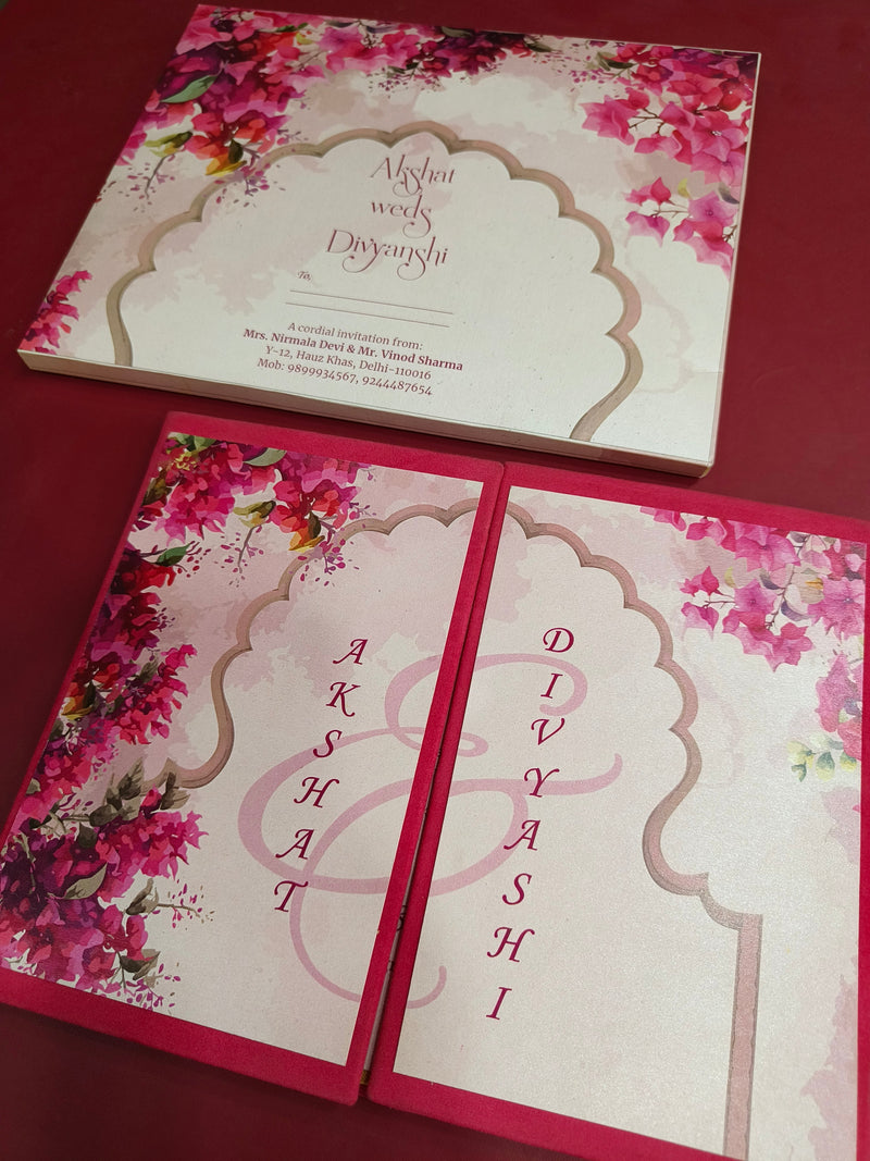 Fabric Wedding Cards