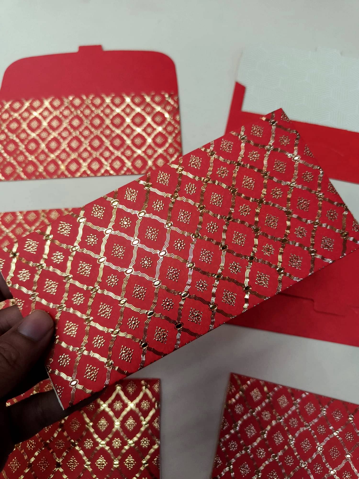 Ultra Premium 3D Gold Foil Money Envelopes