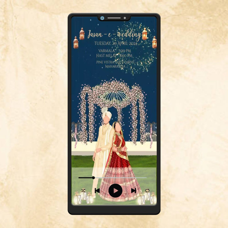 Hindu Video Wedding Invitation