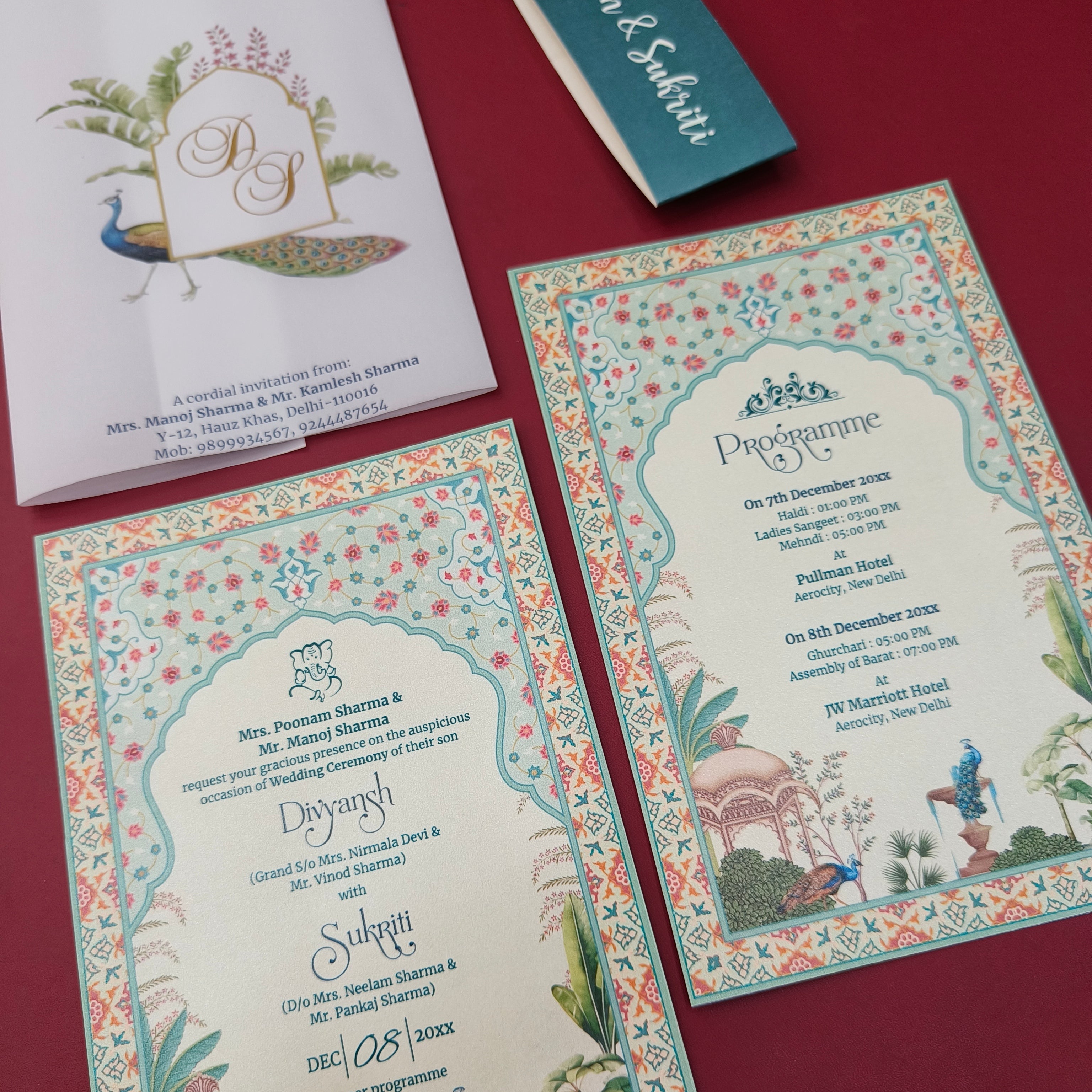 Small Batch Quantity Wedding Cards (Min 10 Qty)