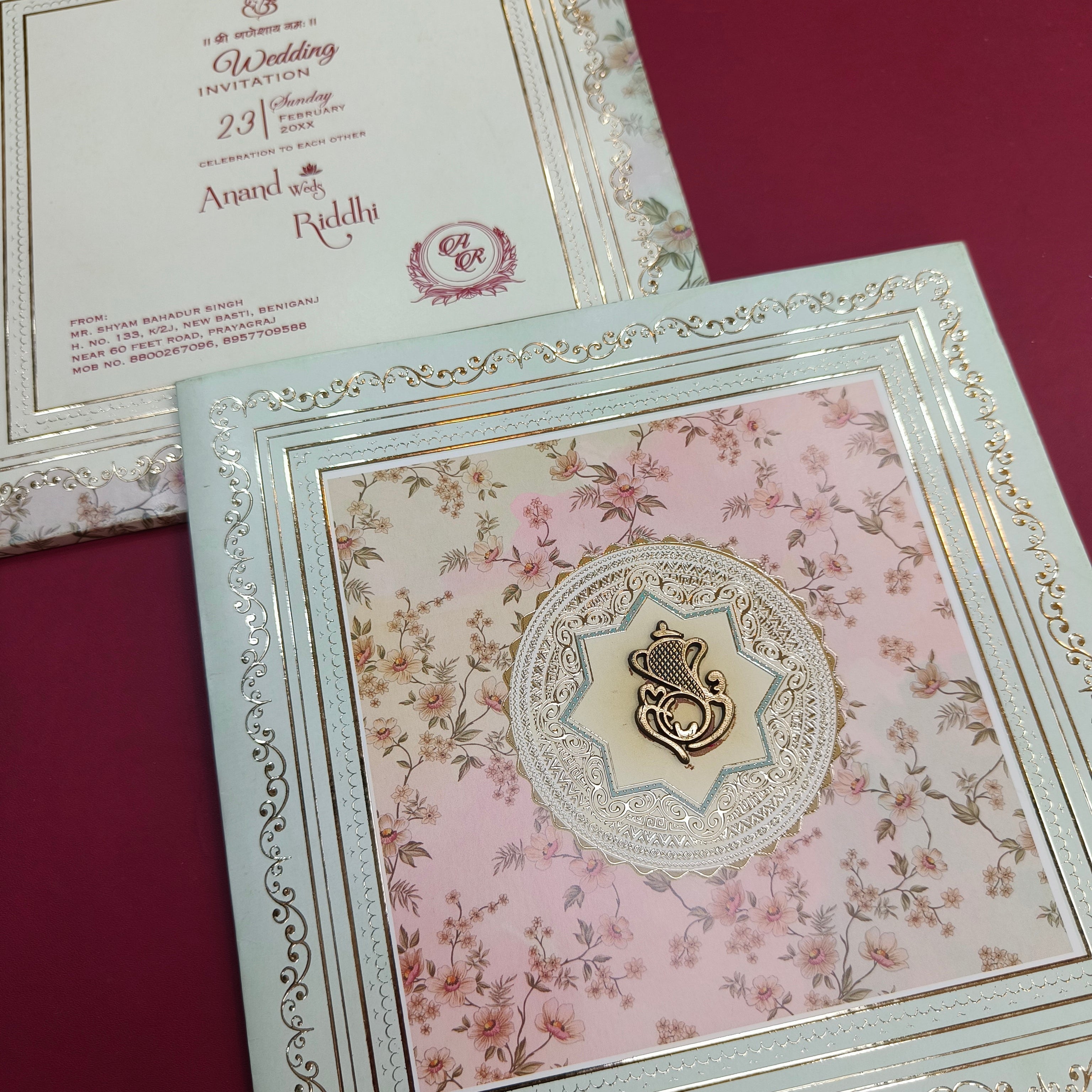 Deluxe Wedding Cards (Min 100 Qty, ₹20-₹60 Range)