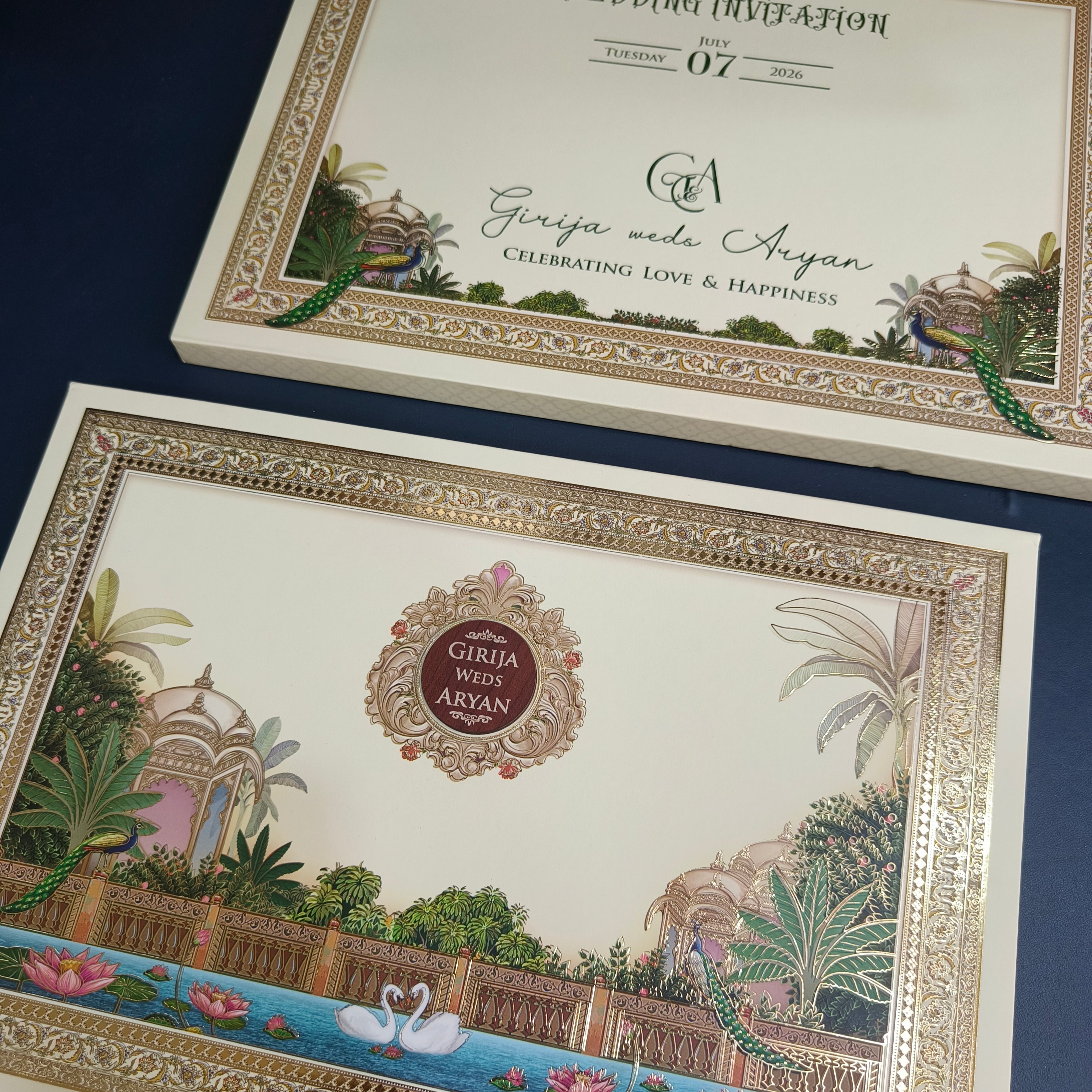 Luxe Wedding Cards (Min 50 Qty, Above ₹100 Range)