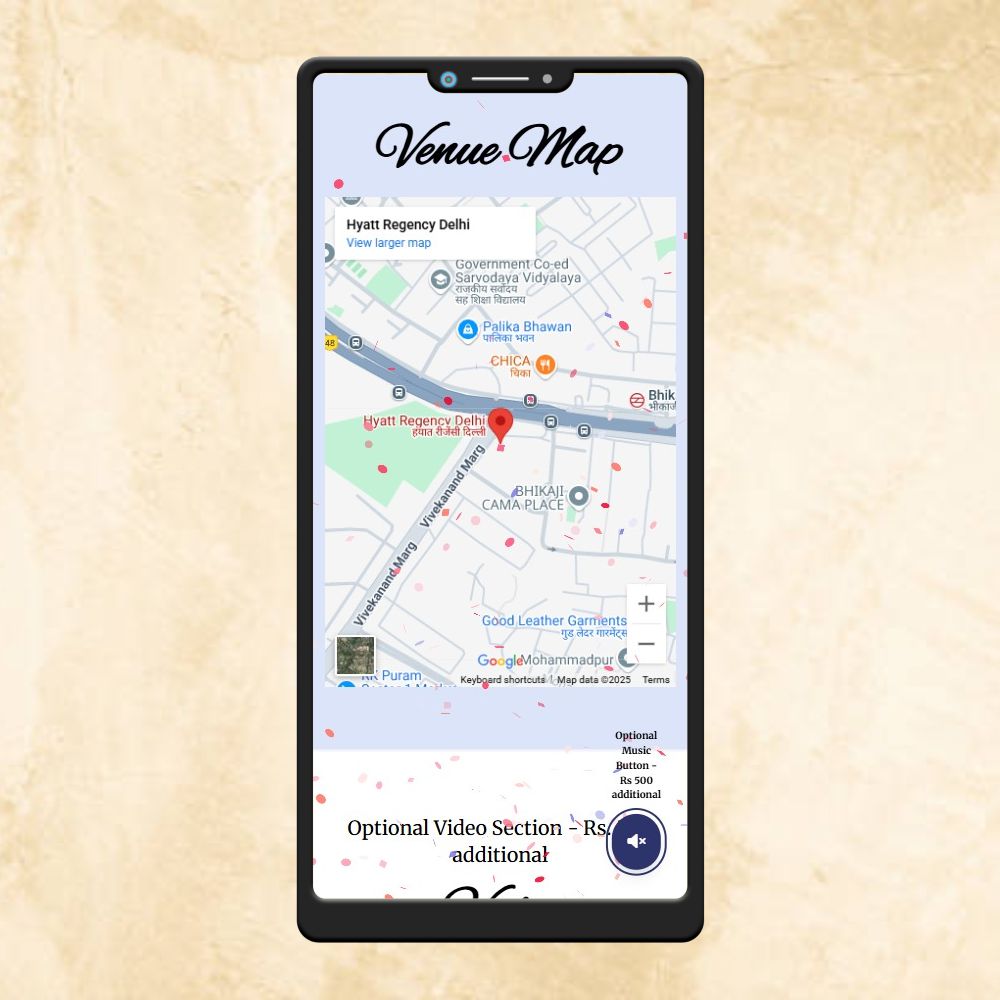 KL3 Punjabu Wedding Website with Countdown, Couple Photo, Program Details, Venue Map & More-Kalash Cards