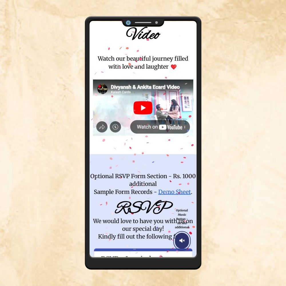 KL3 Punjabu Wedding Website with Countdown, Couple Photo, Program Details, Venue Map & More-Kalash Cards