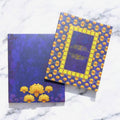AE101 Elegant Floral Design Hardbound Padded Thick Wedding Card - Kalash Cards