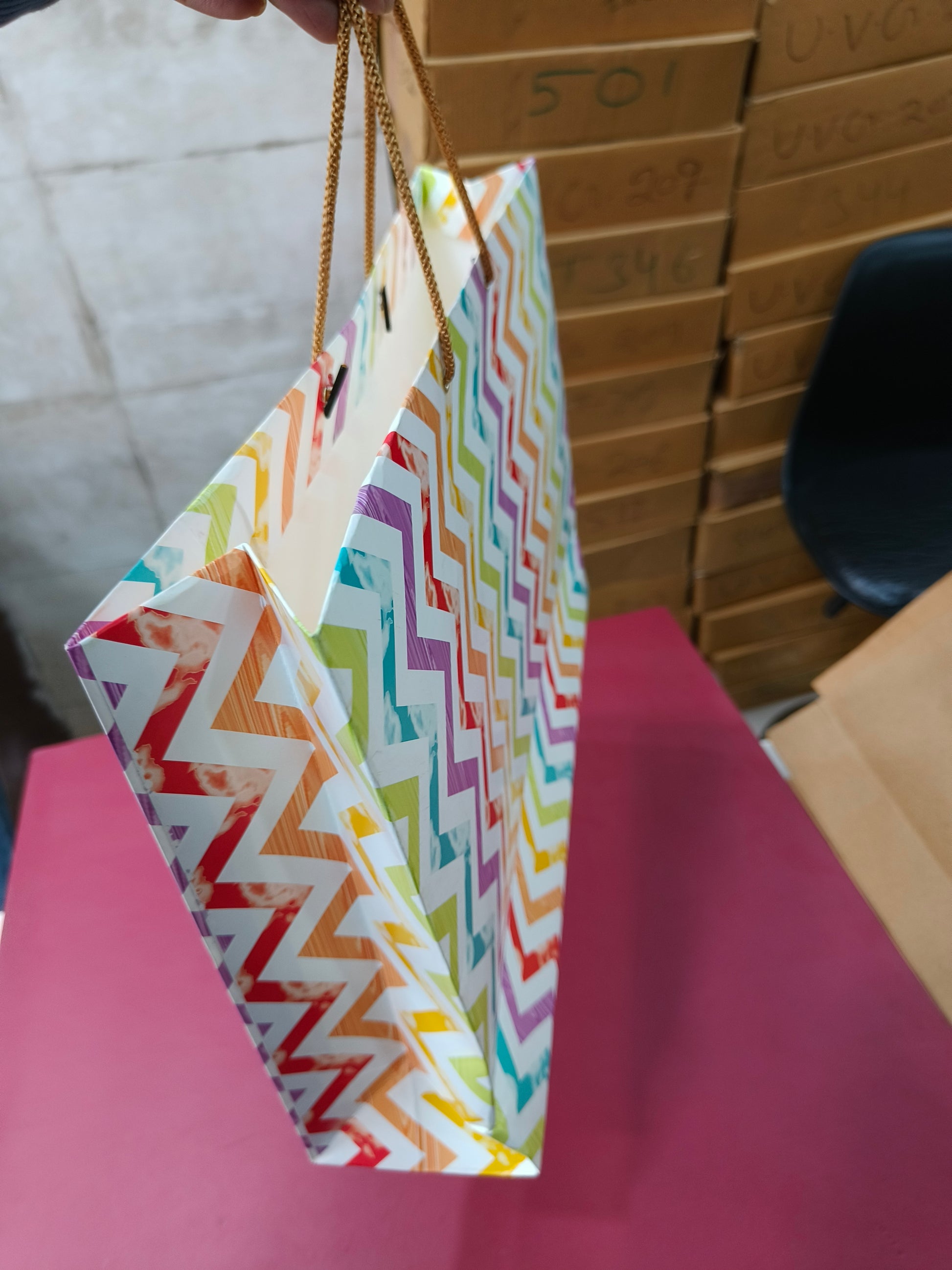 KL3 Designer Paper Carry Bag (Different Size)-Kalash Cards