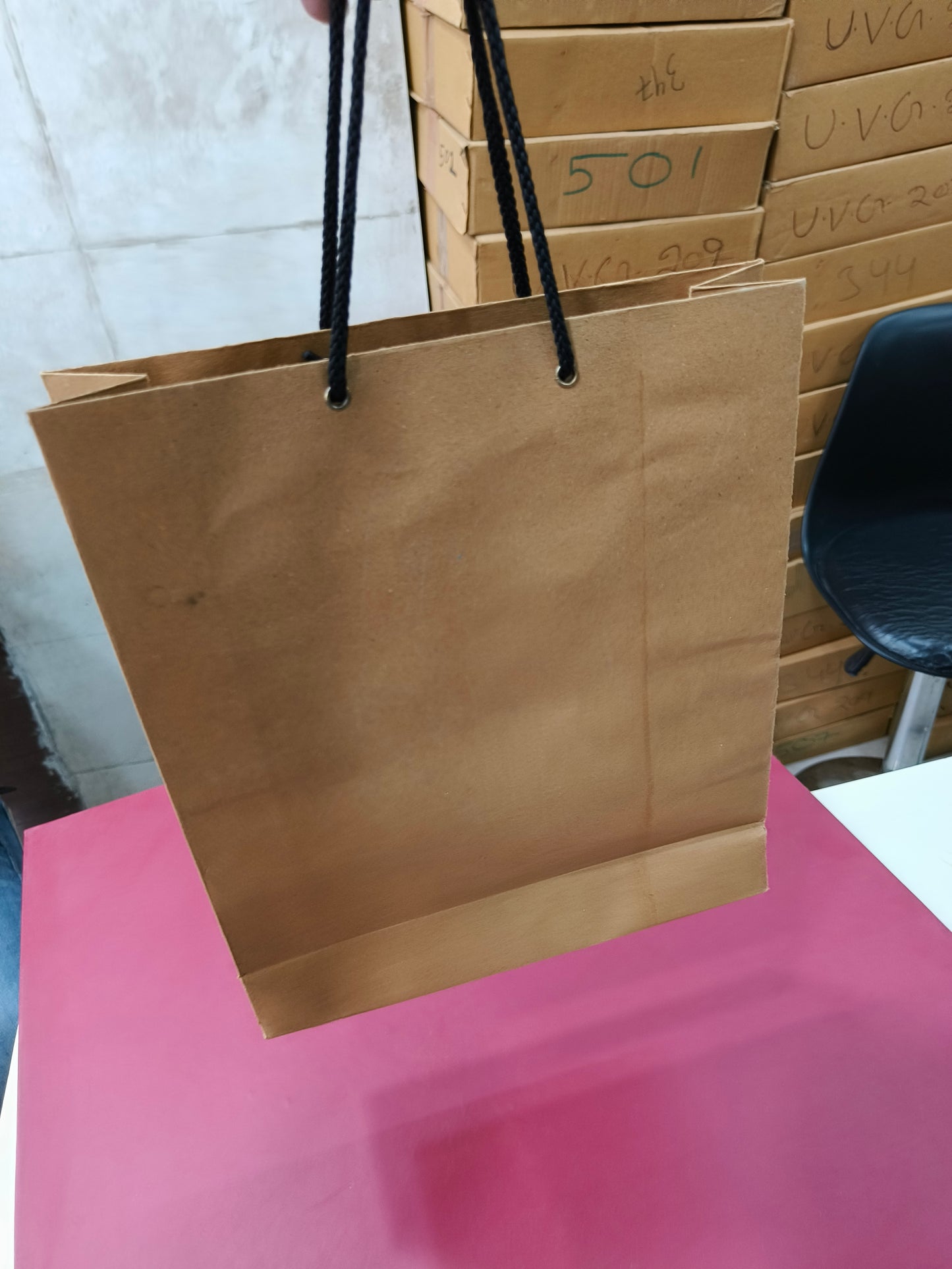 KL7 Brown Paper Paper Carry Bag (Different Size)-Kalash Cards