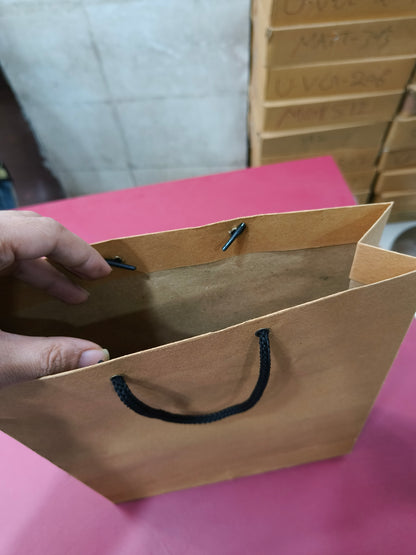 KL7 Brown Paper Paper Carry Bag (Different Size)-Kalash Cards