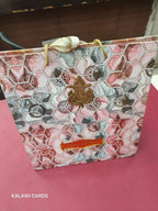 KL9017 Traditional Design Hand Bag Style Luxury Gift Box with 2 Printed Page Cards (2 Jars)-Kalash Cards