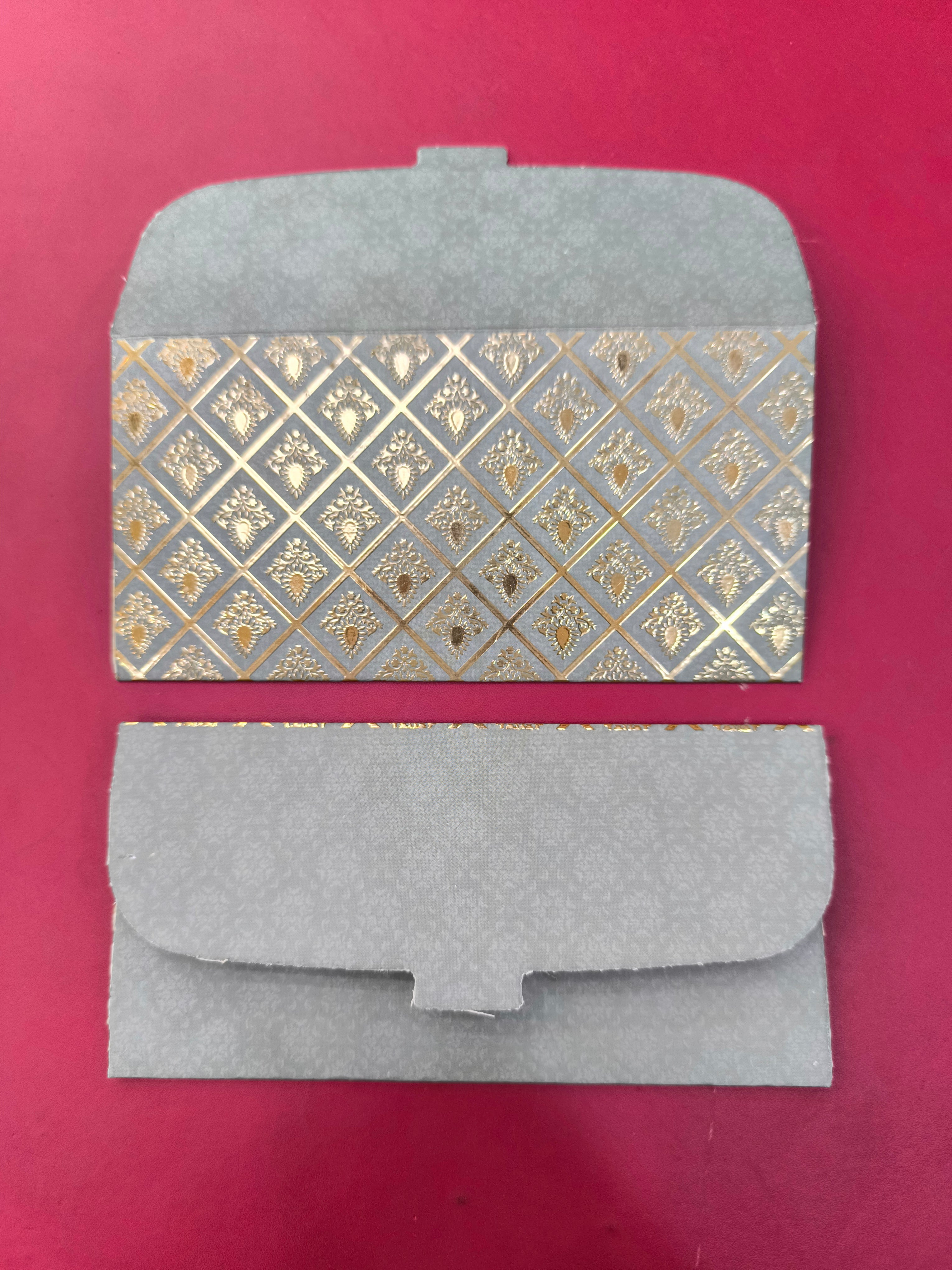 KL81 Premium Gold Foil Designer Shagun Money Envelopes (Pack of 50)-Kalash Cards