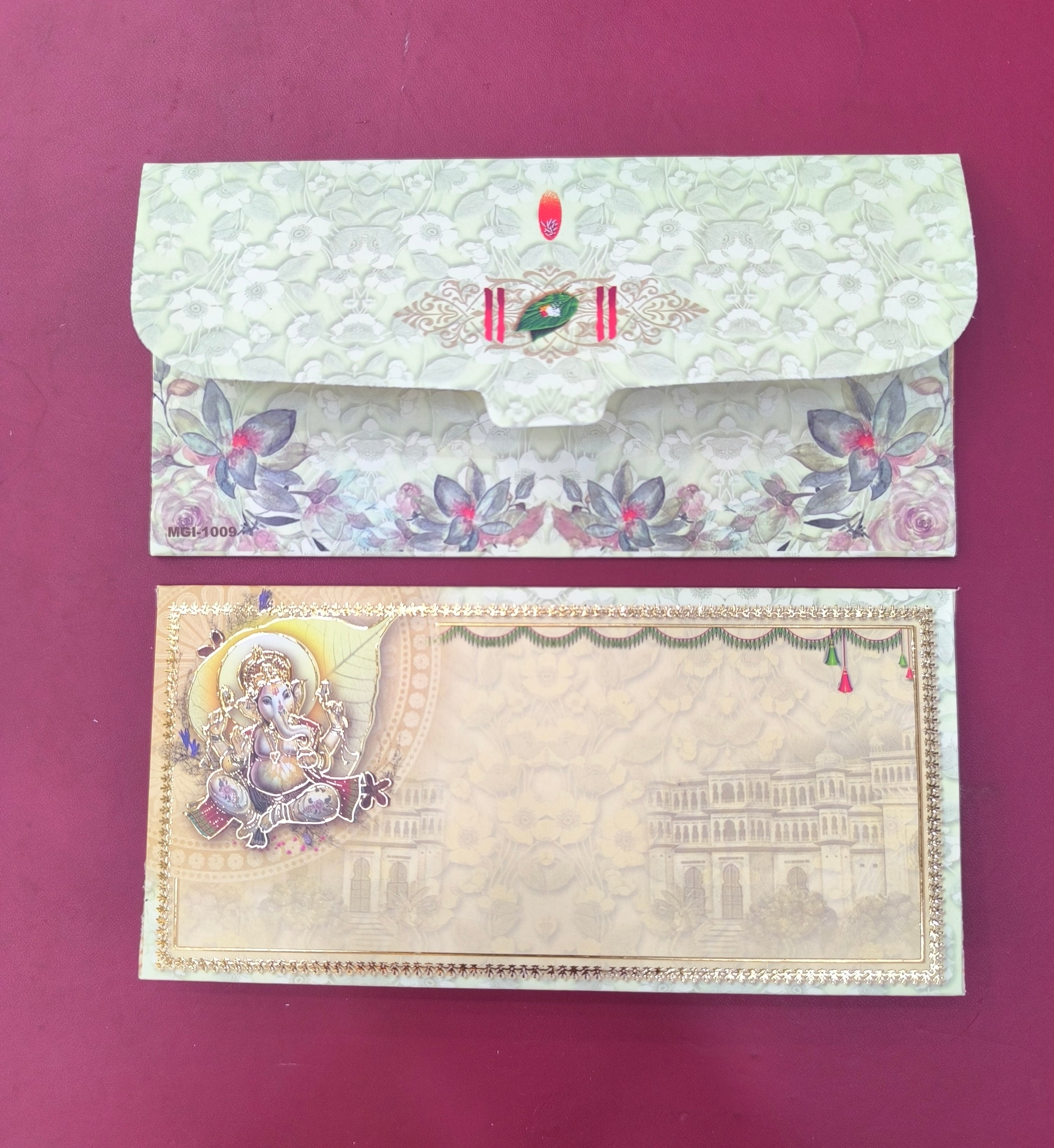 KL79 Premium Gold Foil Designer Shagun Money Envelopes (Pack of 50)-Kalash Cards