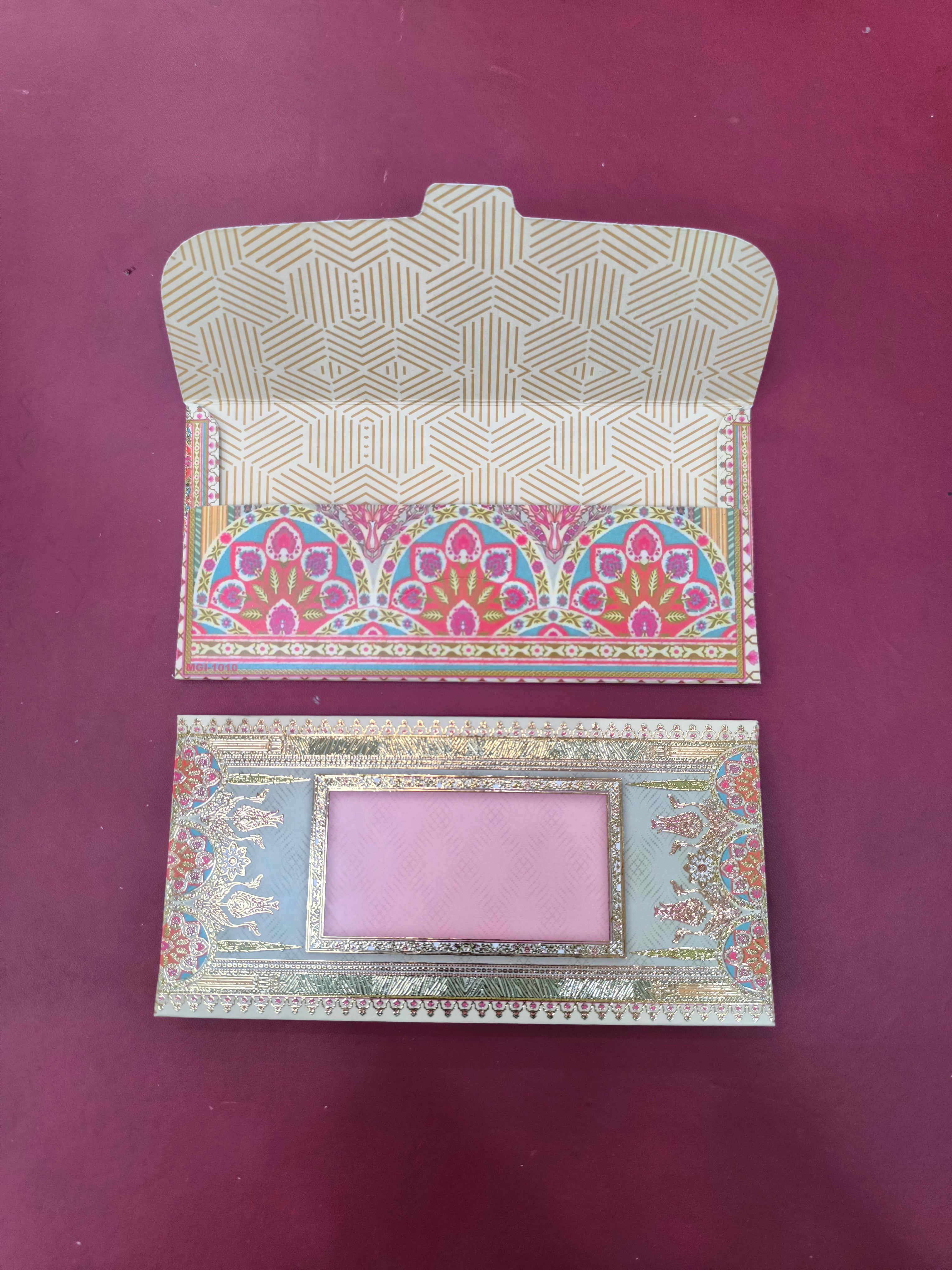 KL95 Premium Gold Foil Designer Shagun Money Envelopes (Pack of 50)-Kalash Cards