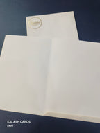 KL0108 Invitation Frame Design Embossed Paper Wedding Card with 2 Inserts and Envelope-Kalash Cards