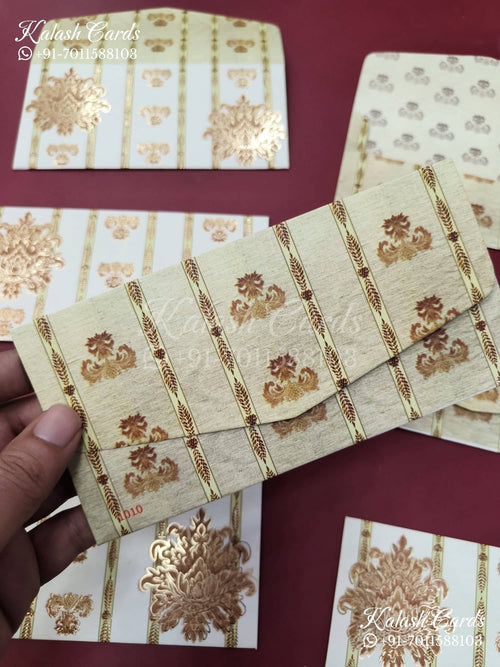 KL011E Designer Shagun Money Envelopes-Kalash Cards
