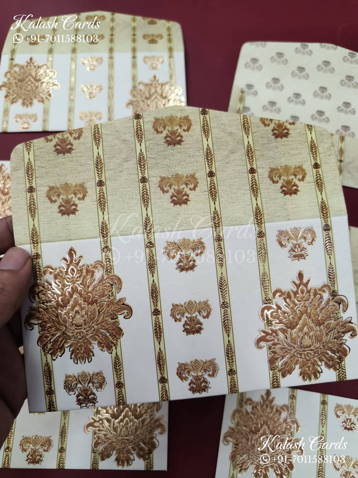 KL011E Designer Shagun Money Envelopes-Kalash Cards