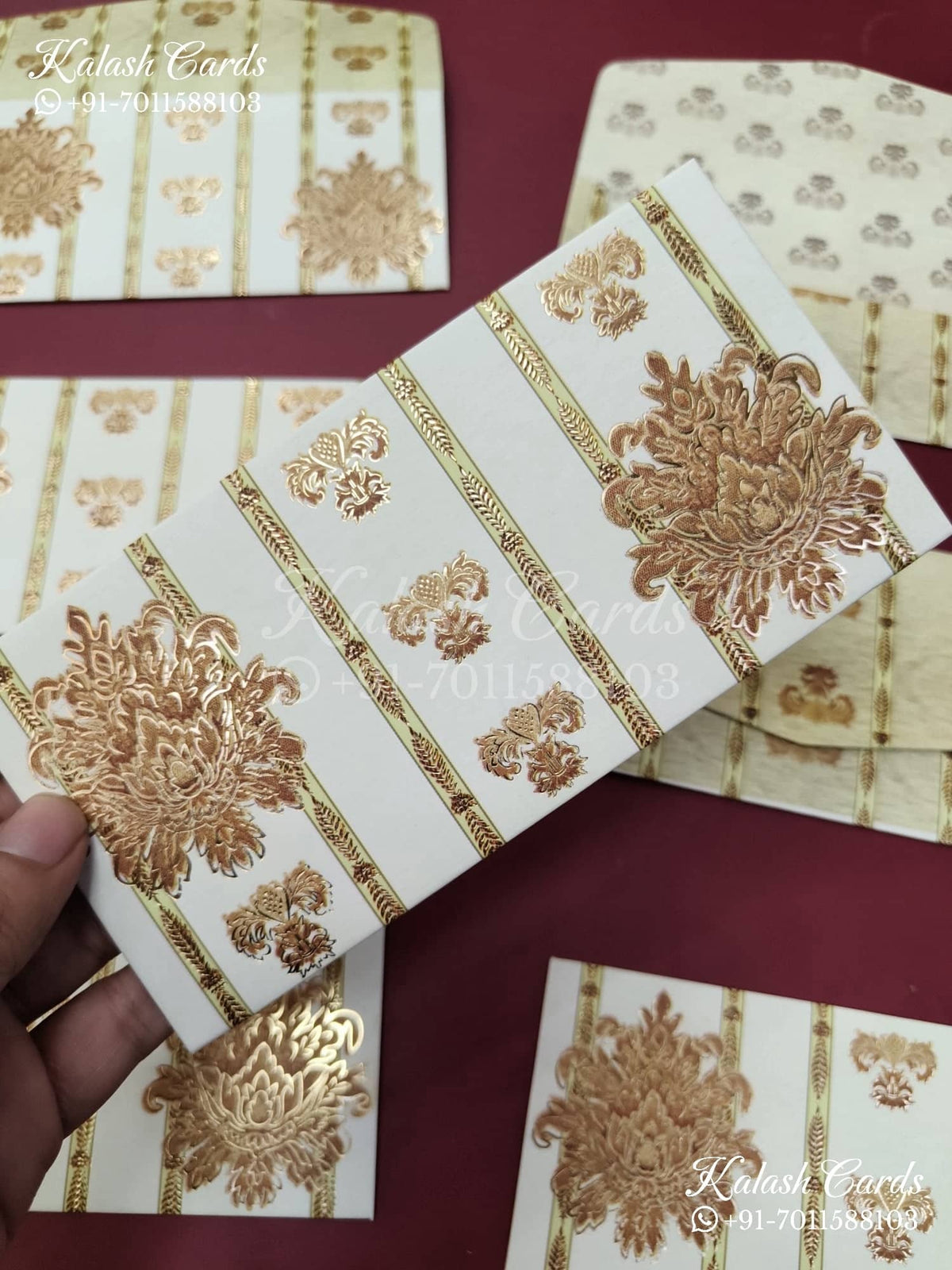 KL011E Designer Shagun Money Envelopes-Kalash Cards