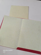 KL0122 Floral Design Foil Print Paper Wedding Card with 2 Inserts and Envelope-Kalash Cards