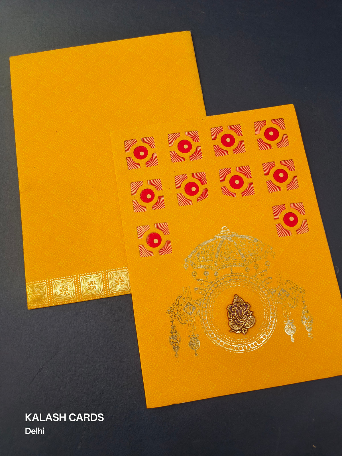 KL0140 Paper Wedding Card (2 Page)-Kalash Cards