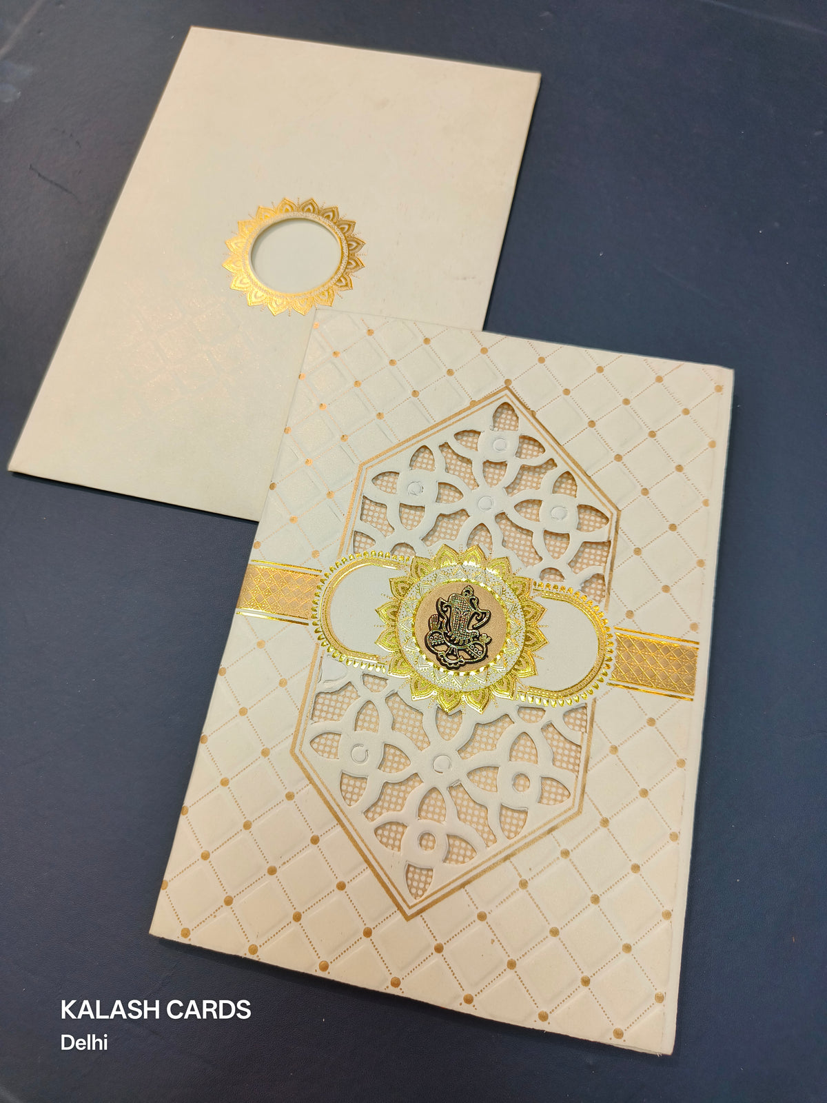 KL0182 Laser Cut Paper Wedding Card-Kalash Cards