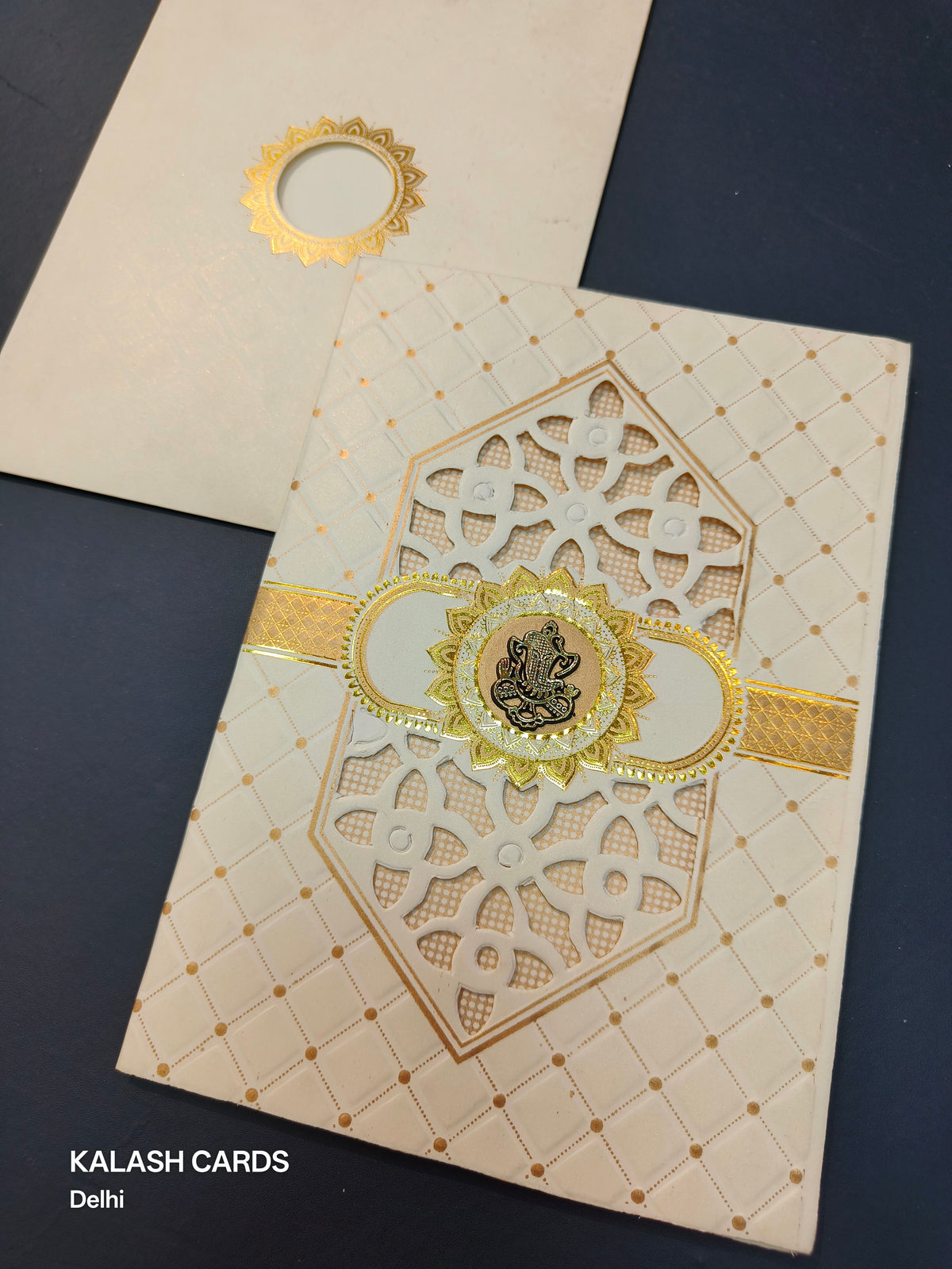 KL0182 Laser Cut Paper Wedding Card-Kalash Cards