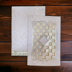 KL0249 Semi Box Laser Cut Wedding Card with 2 Inserts and Envelope - Kalash Cards