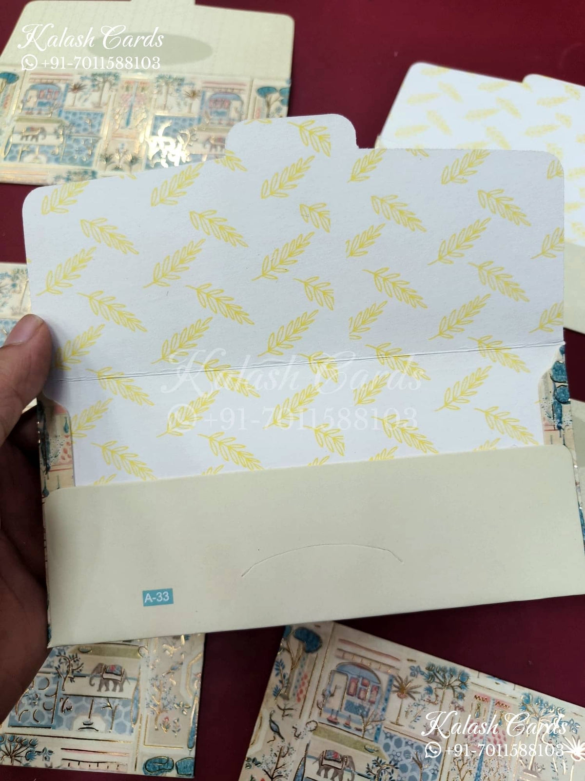 KL037E Designer Shagun Money Envelopes