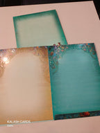 KL0640 Raja Rani Design Semi Box Paper Wedding Card (2 Page)-Kalash Cards