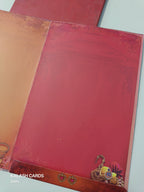 KL0712 Semi Box Paper Wedding Card with 2 Inserts and Envelope-Kalash Cards