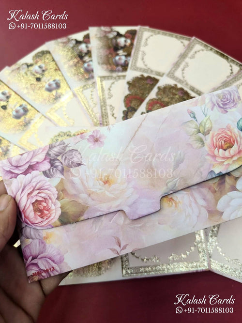 KL071E Premium 3D Gold Foil Designer Shagun Money Envelopes