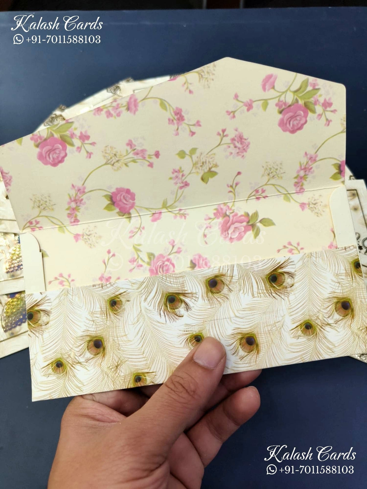 KL073E Premium 3D Gold Foil Designer Shagun Money Envelopes