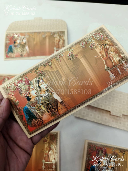 KL076E Premium 3D Gold Foil Designer Shagun Money Envelopes