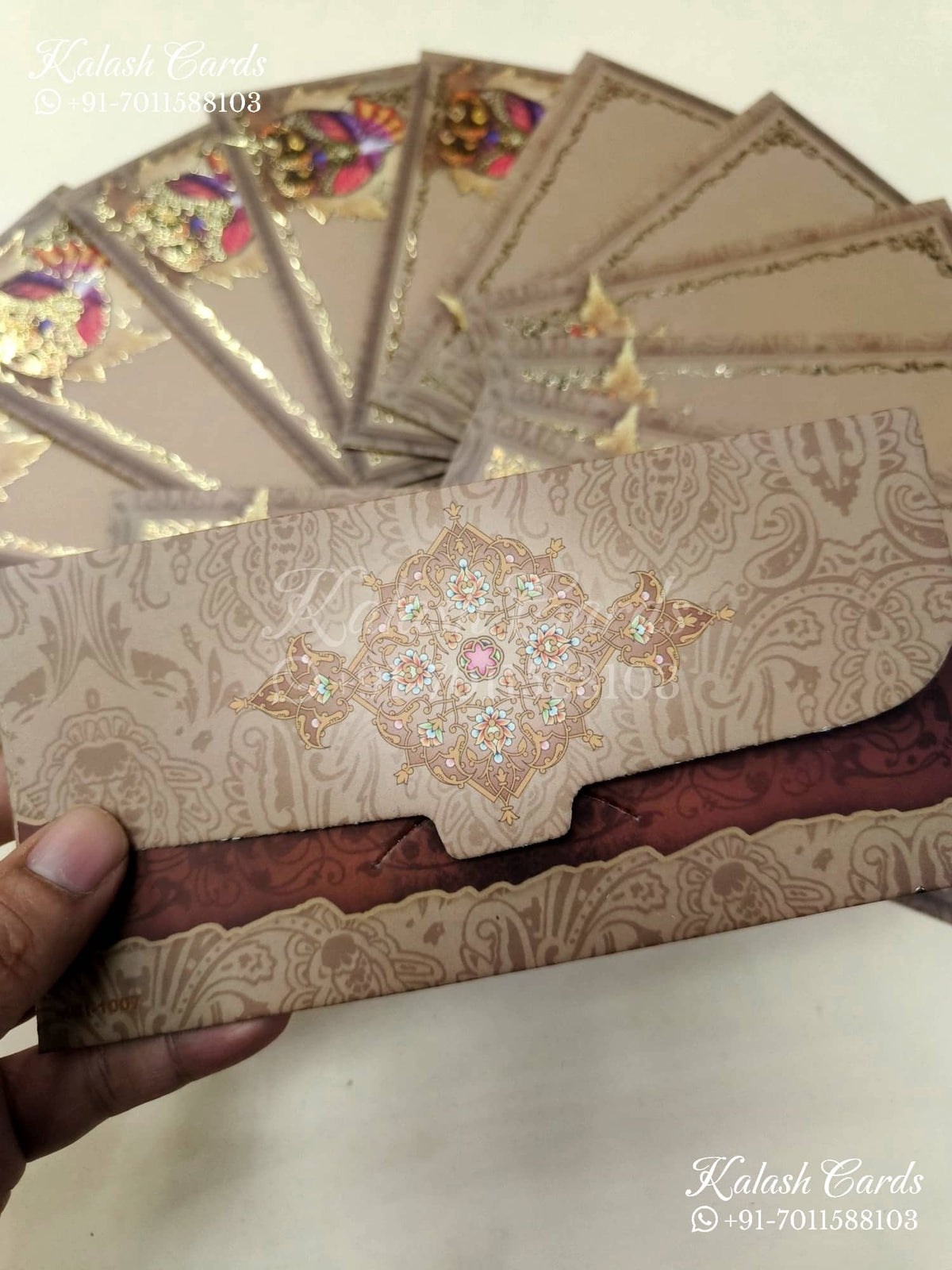 KL078E Premium 3D Gold Foil Designer Shagun Money Envelopes