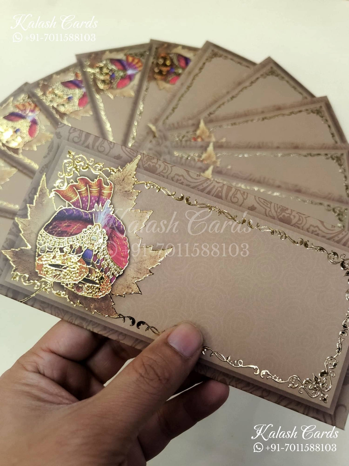 KL078E Premium 3D Gold Foil Designer Shagun Money Envelopes