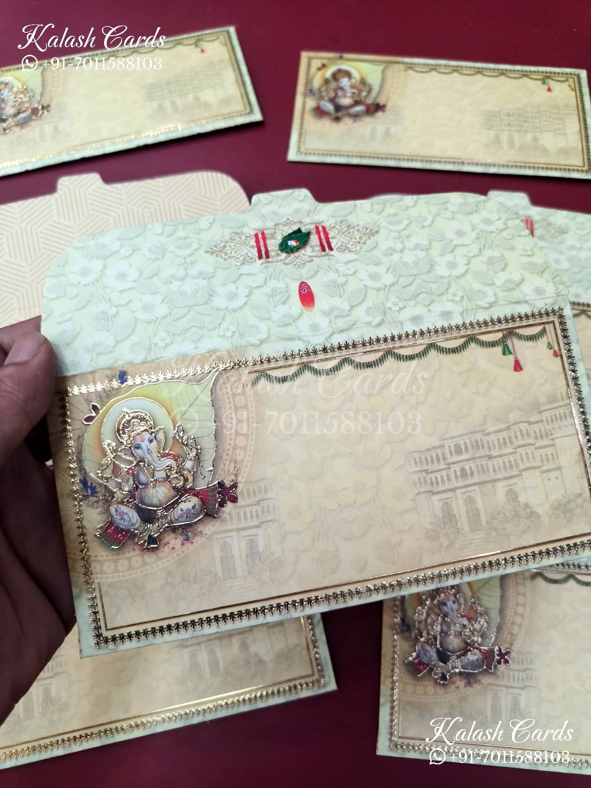KL079E Premium 3D Gold Foil Designer Shagun Money Envelopes