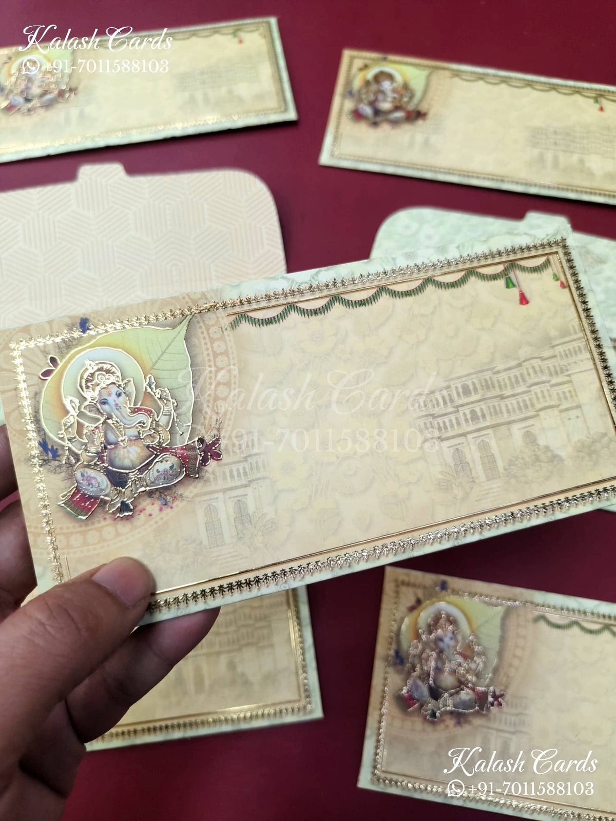 KL079E Premium 3D Gold Foil Designer Shagun Money Envelopes
