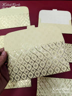 KL080E Premium 3D Gold Foil Designer Shagun Money Envelopes