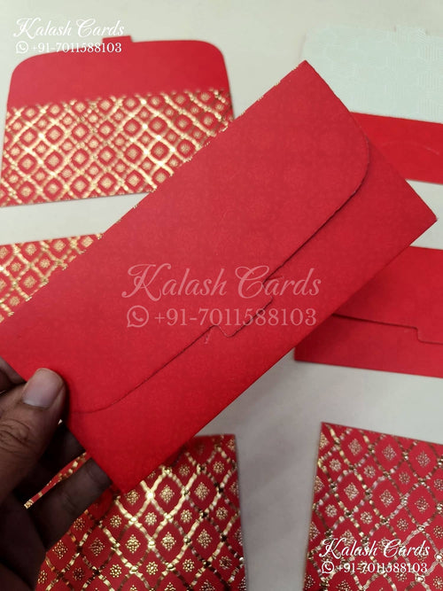 KL085E Premium 3D Gold Foil Designer Shagun Money Envelopes