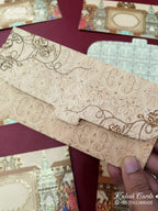 KL090E Premium 3D Gold Foil Designer Shagun Money Envelopes