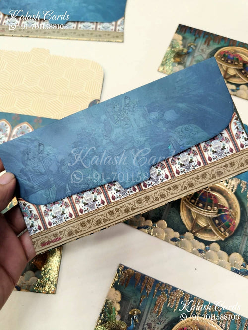 KL093E Premium 3D Gold Foil Designer Shagun Money Envelopes