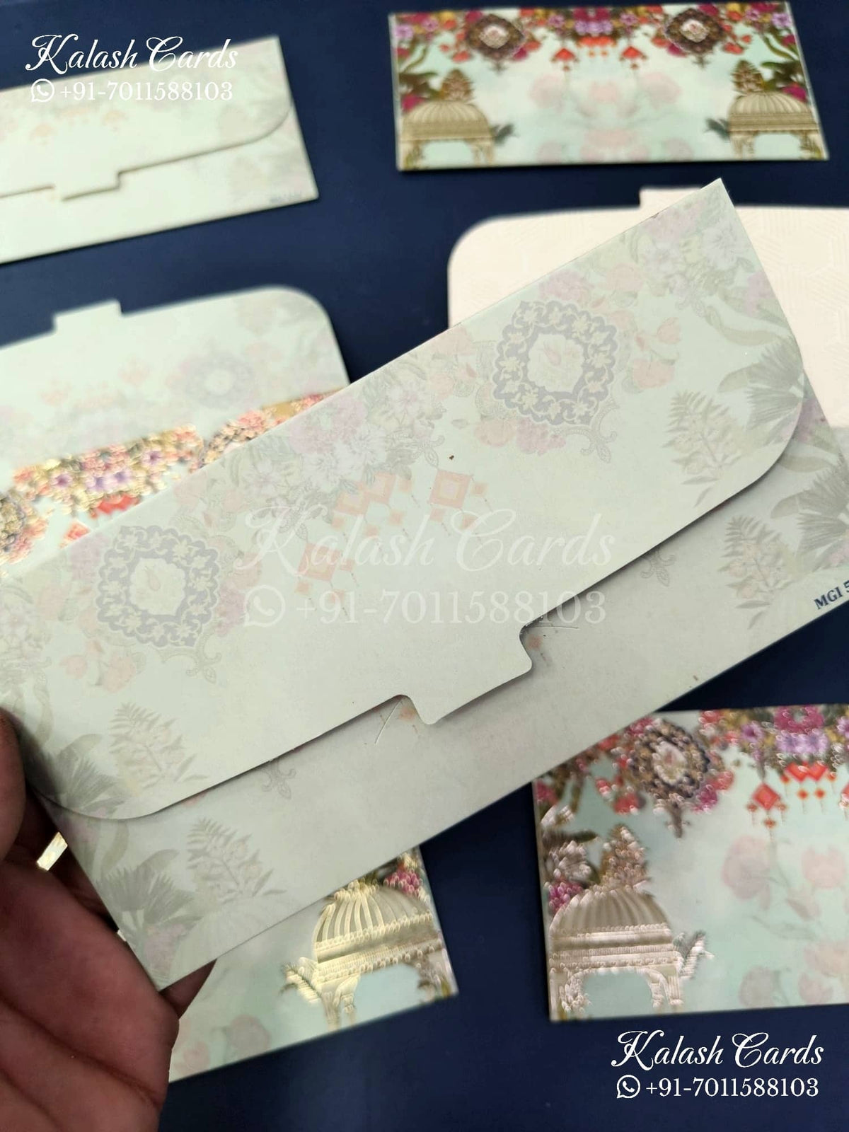 KL099E Premium 3D Gold Foil Designer Shagun Money Envelopes