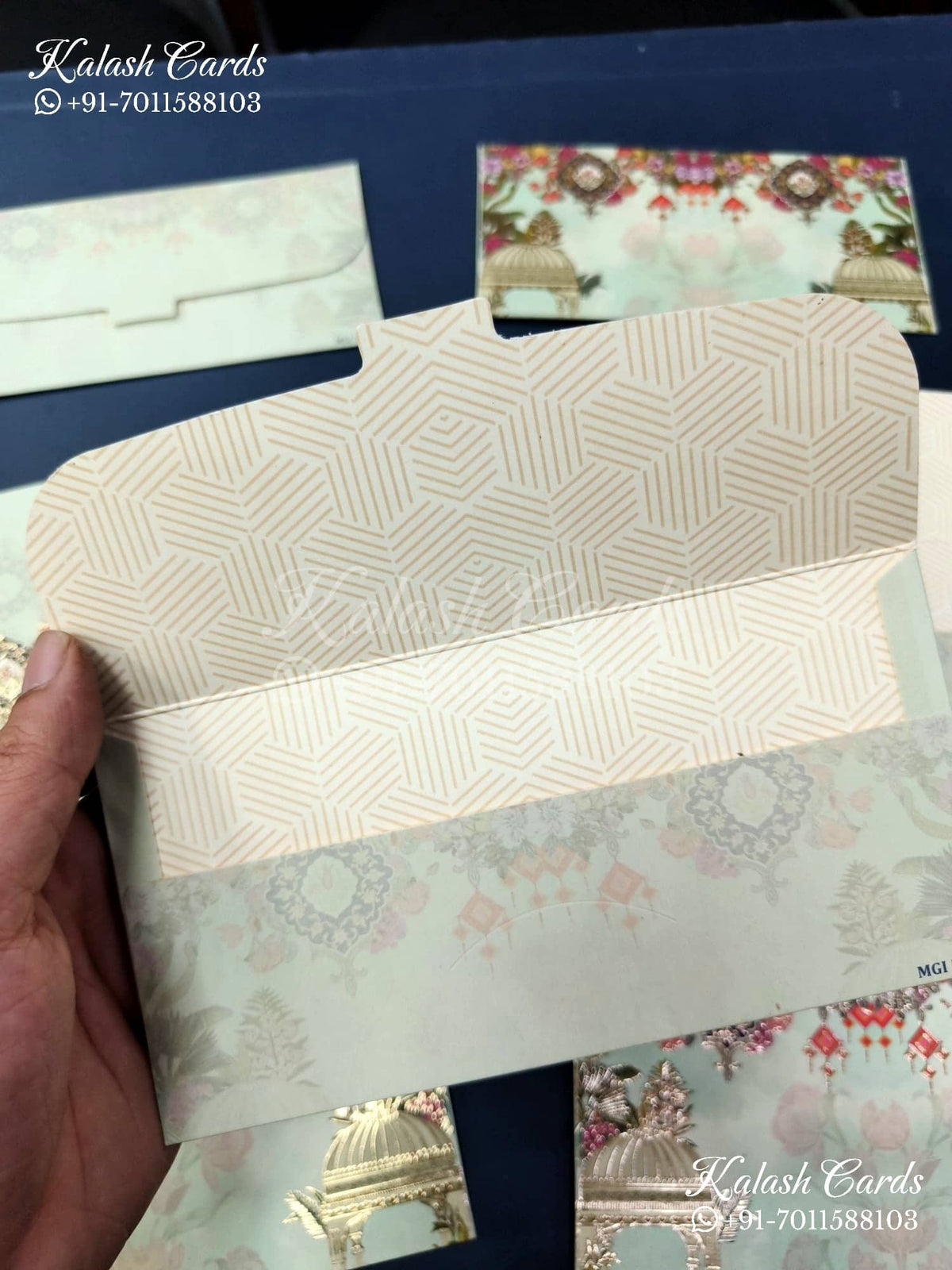 KL099E Premium 3D Gold Foil Designer Shagun Money Envelopes