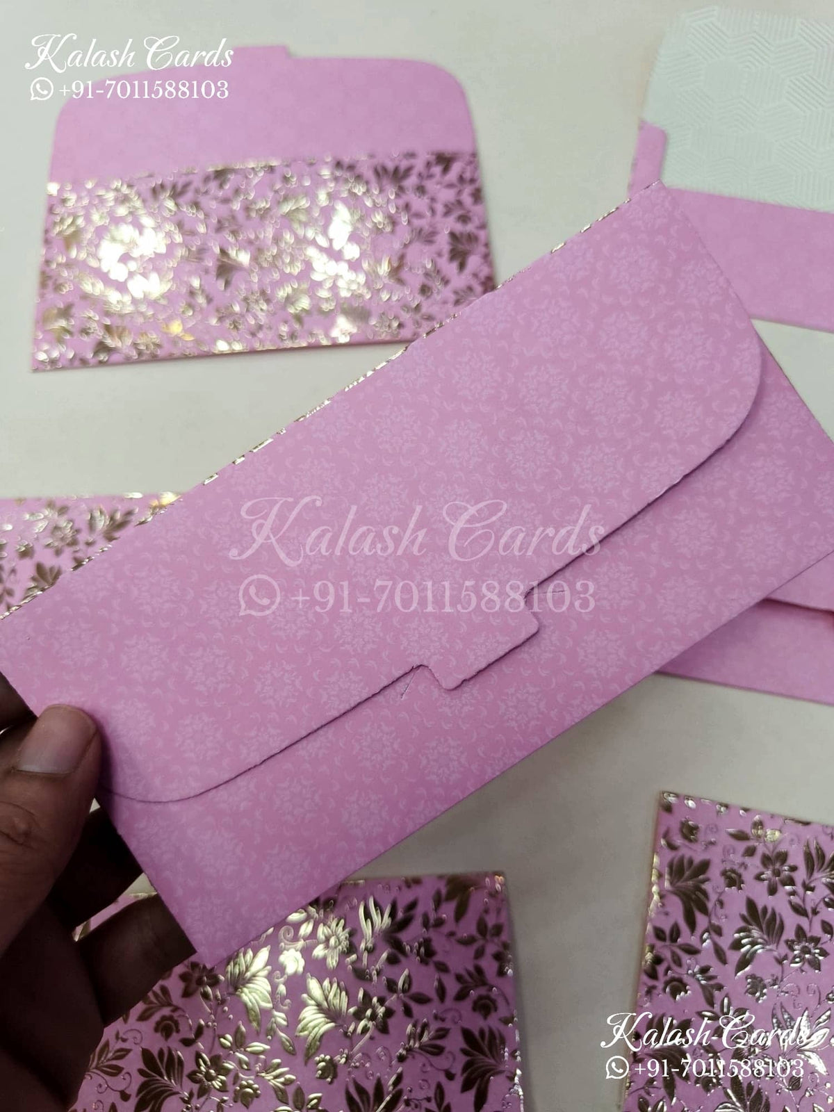 KL0103E Premium 3D Gold Foil Designer Shagun Money Envelopes