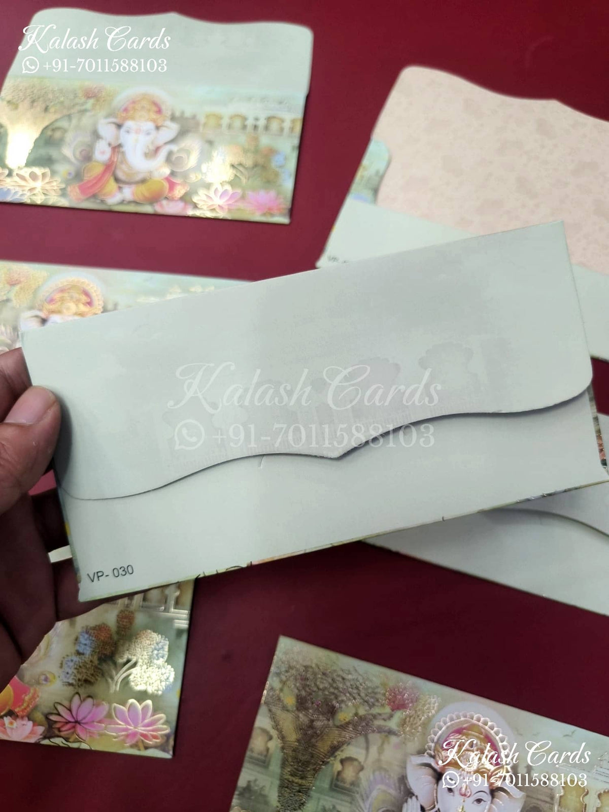 KL104E Designer Shagun Money Envelopes-Kalash Cards