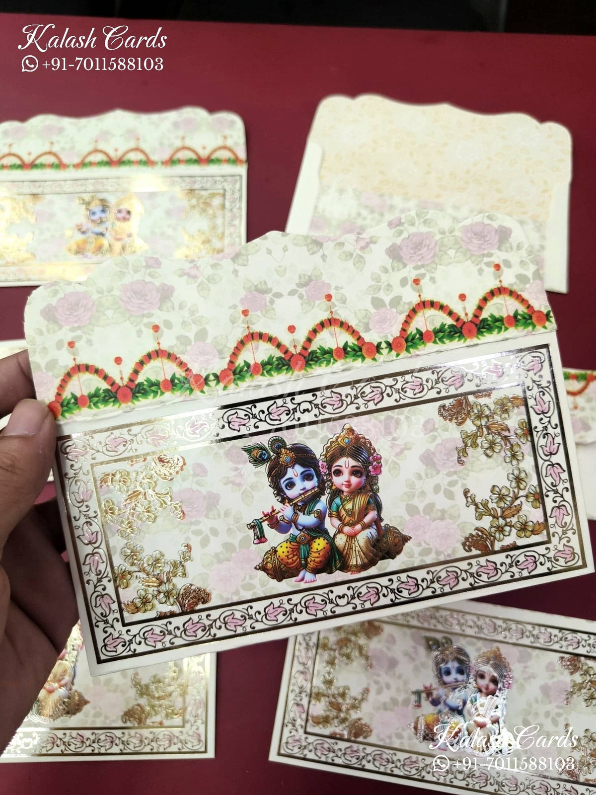 KL106E Designer Shagun Money Envelopes-Kalash Cards