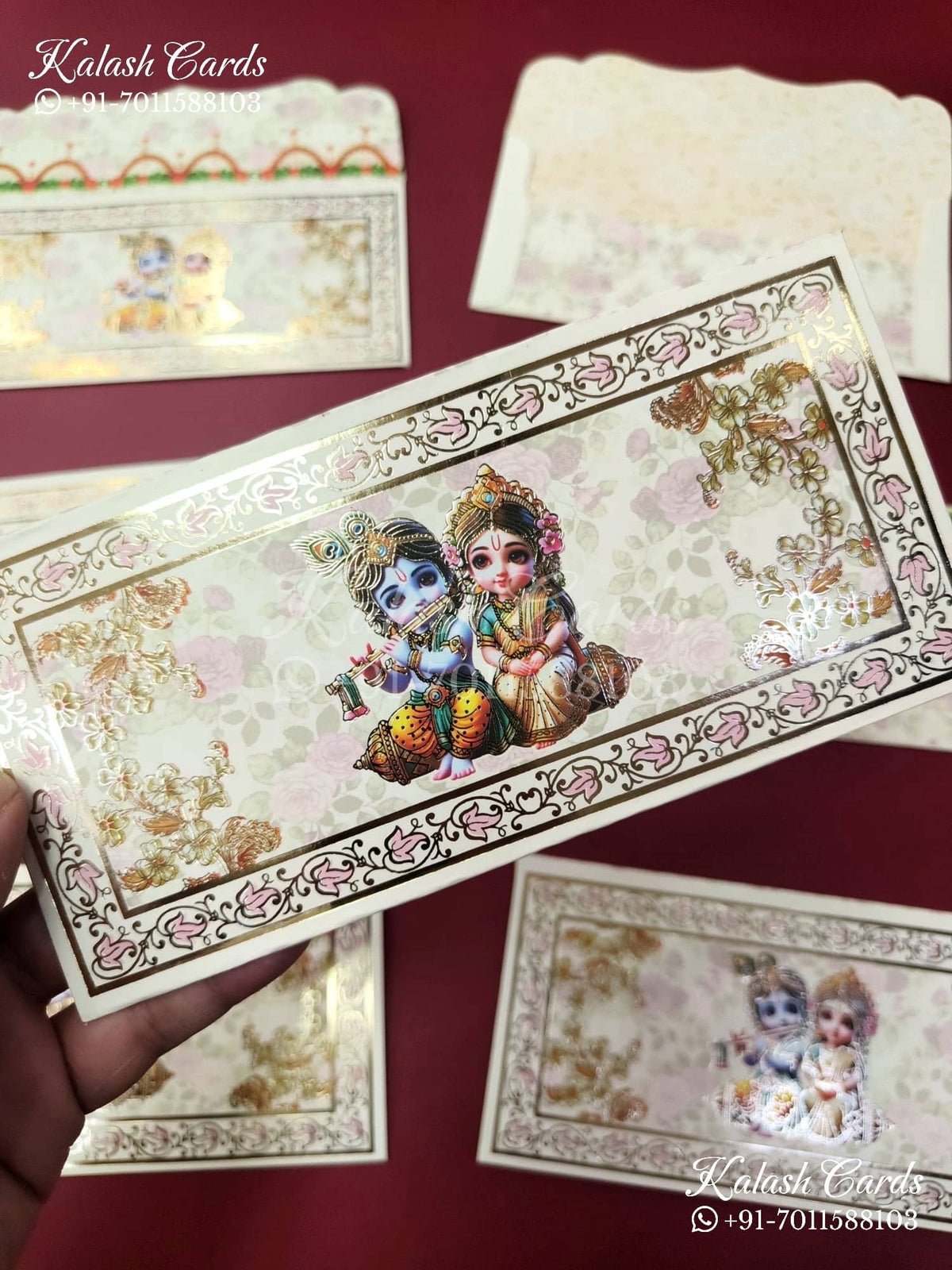 KL106E Designer Shagun Money Envelopes-Kalash Cards